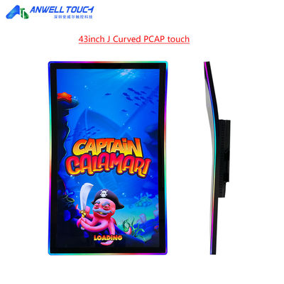 Anwell Touch Новый 43' J Кривой сенсорный экран 1920 X 1080 Full HD Кривой игровой PCAP сенсорный экран