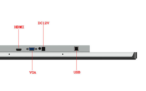 Встроенный 21,5 дюймовый тонкий плоский LCD монитор Dvi VGA Капацитивный PCAP сенсорный монитор
