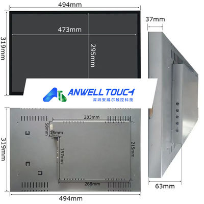 22 дюйма 1680*1050 Aristocrat Gaming PCAP сенсорный монитор с VGA/DVI/USB
