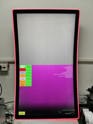 Многоприкосновный Pcap Touch Display 43 дюймовый изогнутый сенсорный экран Дисплей 5ms 16.7M